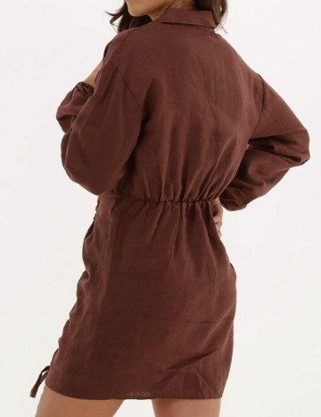 Rochie scurta NA-KD, maro, 38