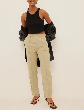 Pantaloni NA-KD, bej, 40