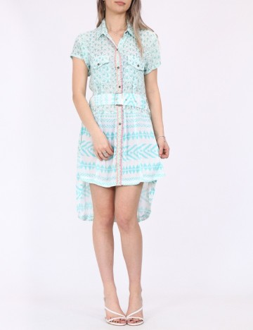 Rochie Savage Culture, turcoaz