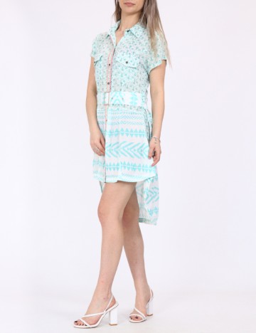 
						Rochie Savage Culture, turcoaz