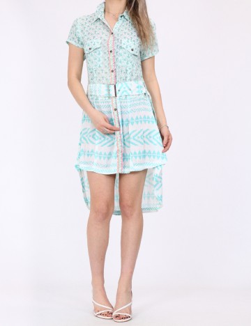 Rochie Savage Culture, turcoaz