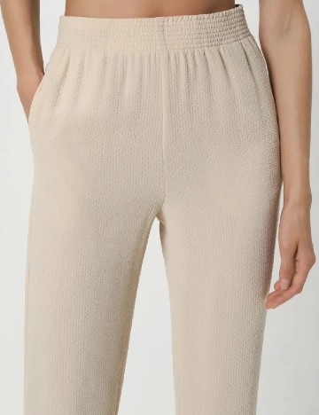 Pantaloni Reserved, crem, S
