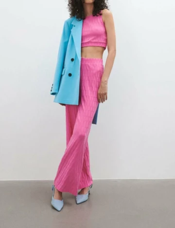 Pantaloni Reserved, roz, S