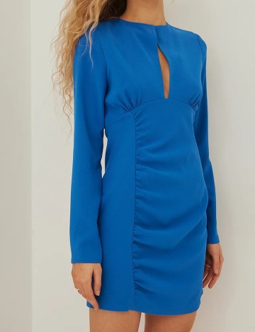 Rochie scurta NA-KD, albastru, 36