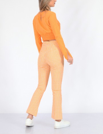 Pantaloni Bershka, portocaliu, 38
