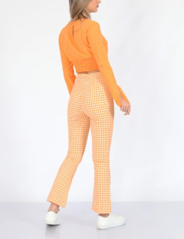 Pantaloni Bershka, portocaliu, 38