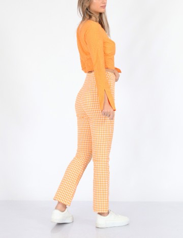 Pantaloni Bershka, portocaliu, 38