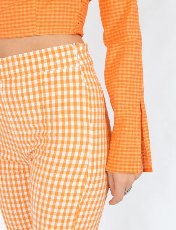 Pantaloni Bershka, portocaliu, 38
