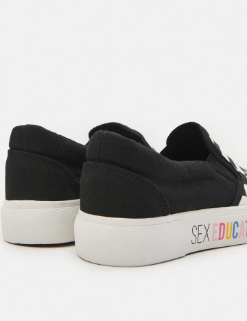 Tenisi Sinsay, alb-negru, 40