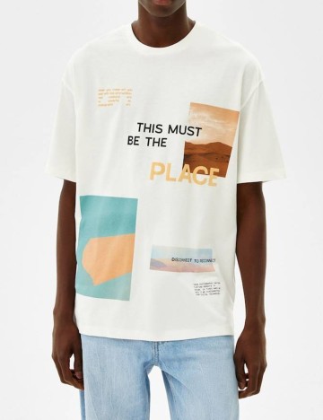 Tricou Bershka, alb, XS