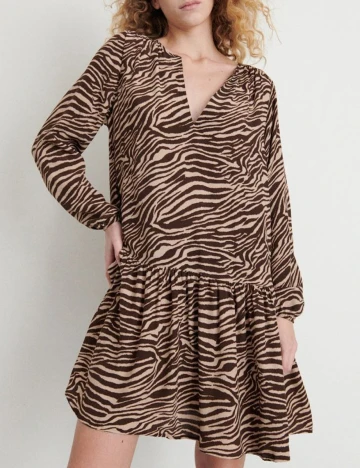 Rochie Scurta Reserved, maro, 36