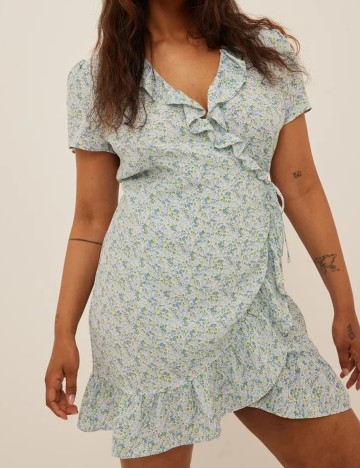 Rochie scurta NA-KD, albastru, 40