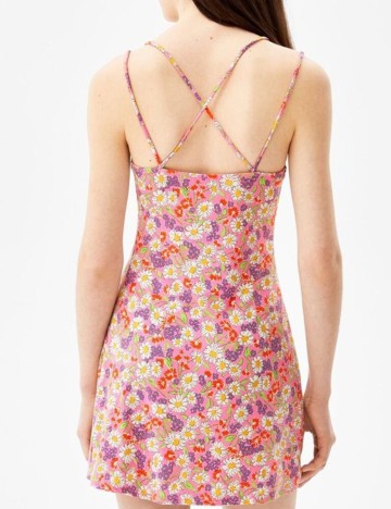 Rochie scurta Bershka, floral, S