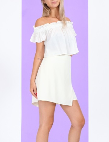 Top Bershka, alb, XS