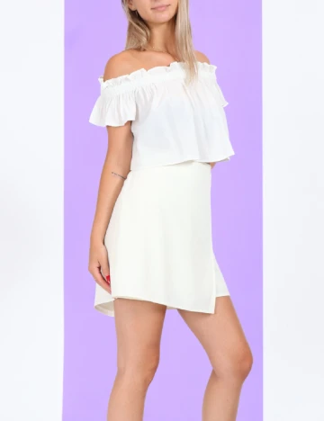 Top Bershka, alb, XS
