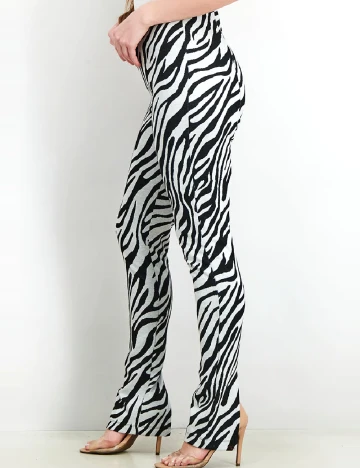 Pantaloni Reserved, negru/gri, L