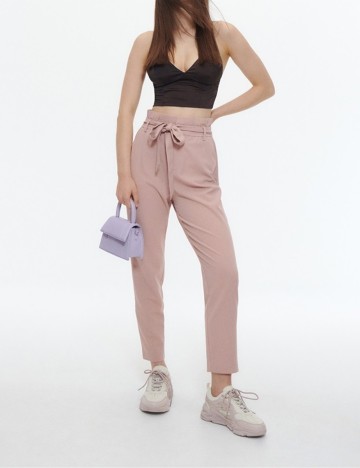 Pantaloni Reserved, roz pal, XL