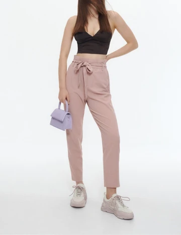Pantaloni Reserved, roz pal, XL