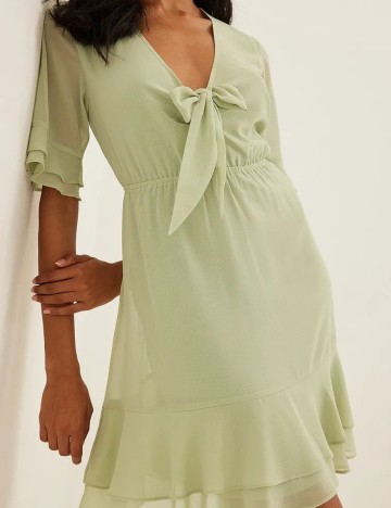 Rochie scurta NA-KD, verde, 40