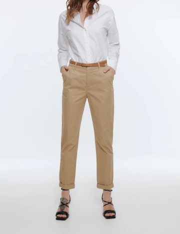 Pantaloni Reserved, maro, 34 Maro