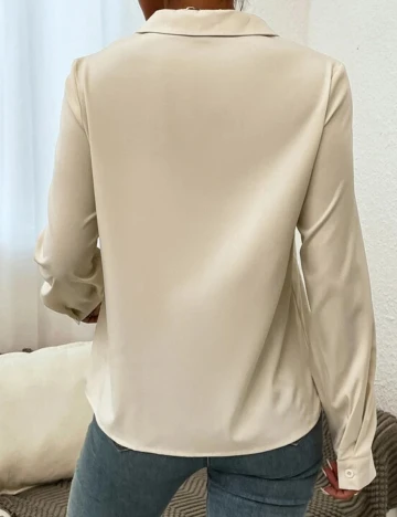 Camasa SHEIN, crem, S