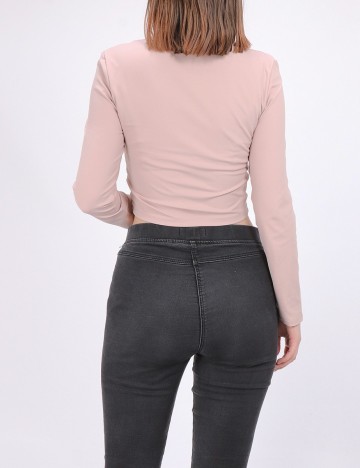 Bluza Reserved, roz pudra, M