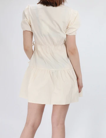 Rochie scurta NA-KD, crem, 36
