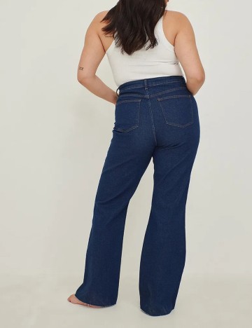 Blugi NA-KD Plus Size, bleumarin