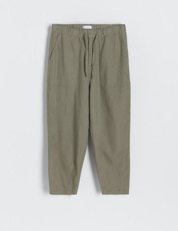 Pantaloni Reserved, verde, M