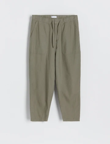 Pantaloni Reserved, verde, XL Verde