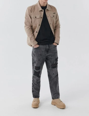 Blugi CROPP, gri, W28/L30 Gri