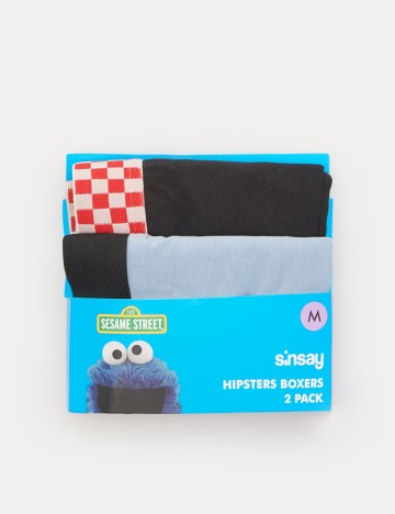 Set Boxeri Sinsay, albastru/negru, XXL