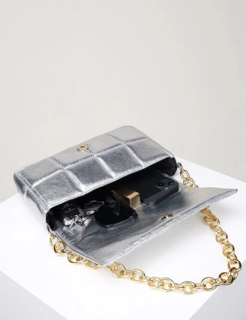 Geanta SHEIN, argintiu Gri