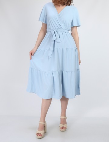 Rochie medie SHEIN, bleu, M