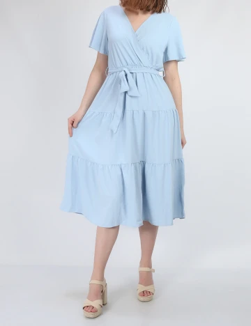 Rochie medie SHEIN, bleu, M Albastru