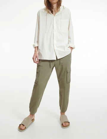 Pantaloni Reserved, verde, XL