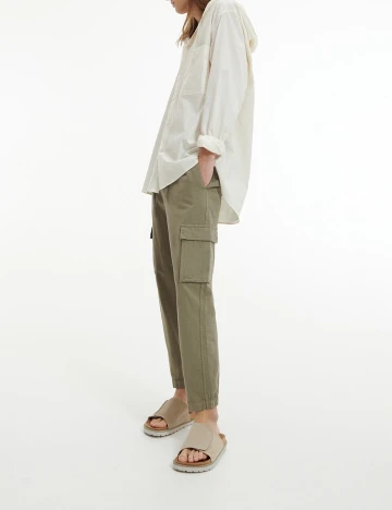 Pantaloni Reserved, verde, XL