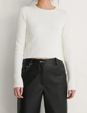 Bluza NA-KD, alb, XS