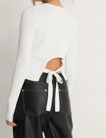 Bluza NA-KD, alb, XS