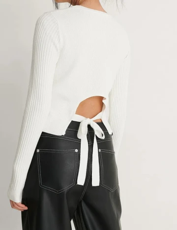 Bluza NA-KD, alb, XS