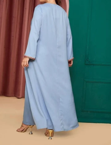 Rochie lunga SHEIN CURVE, albastru, 1 XL Albastru