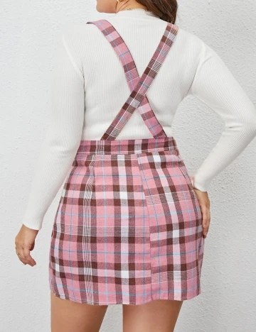 Fusta SHEIN CURVE, roz, 1 XL Roz