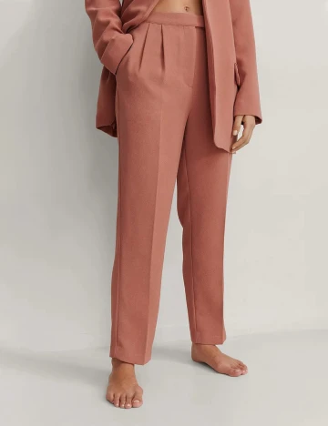 Pantaloni NA-KD, roz, 40 Roz