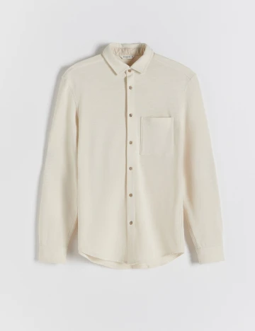 Camasa Reserved, crem, L Crem