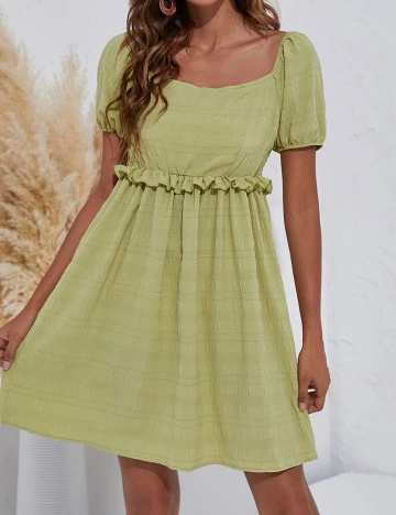 Rochie Scurta SHEIN, verde, S
