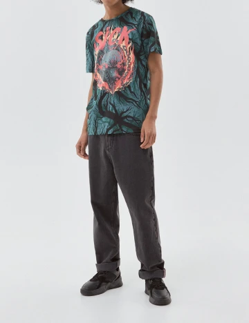 Tricou CROPP, verde, XXL