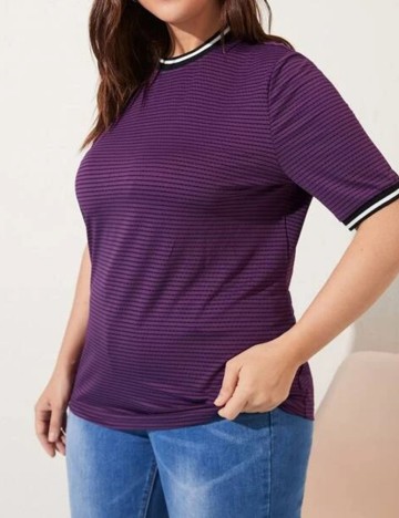 Tricou SHEIN CURVE, mov, 1 XL