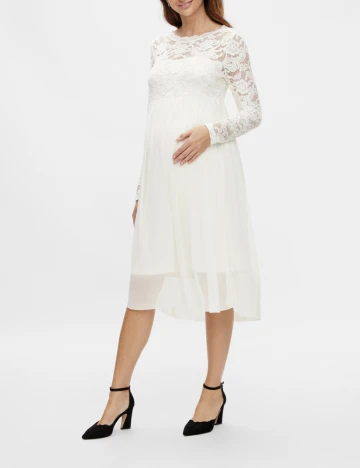Rochie Medie Mamalicious, alb, XS Alb