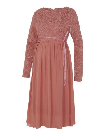 Rochie Medie Mamalicious, roz pudra inchis, S