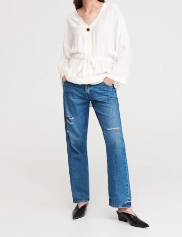 Blugi Reserved, albastru denim, 36